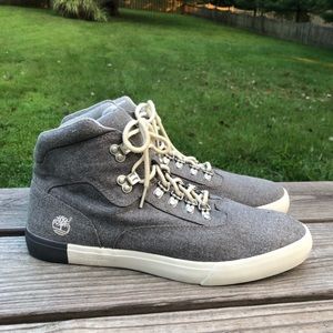 Timberland × Thread Newport Grey Canvas
Laceup Ankle shoes. Size 8.5 men’s